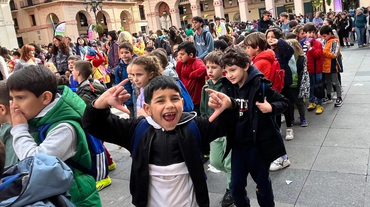 Mini Marcha Aspace en Huesca. Foto Mercedes Manterola