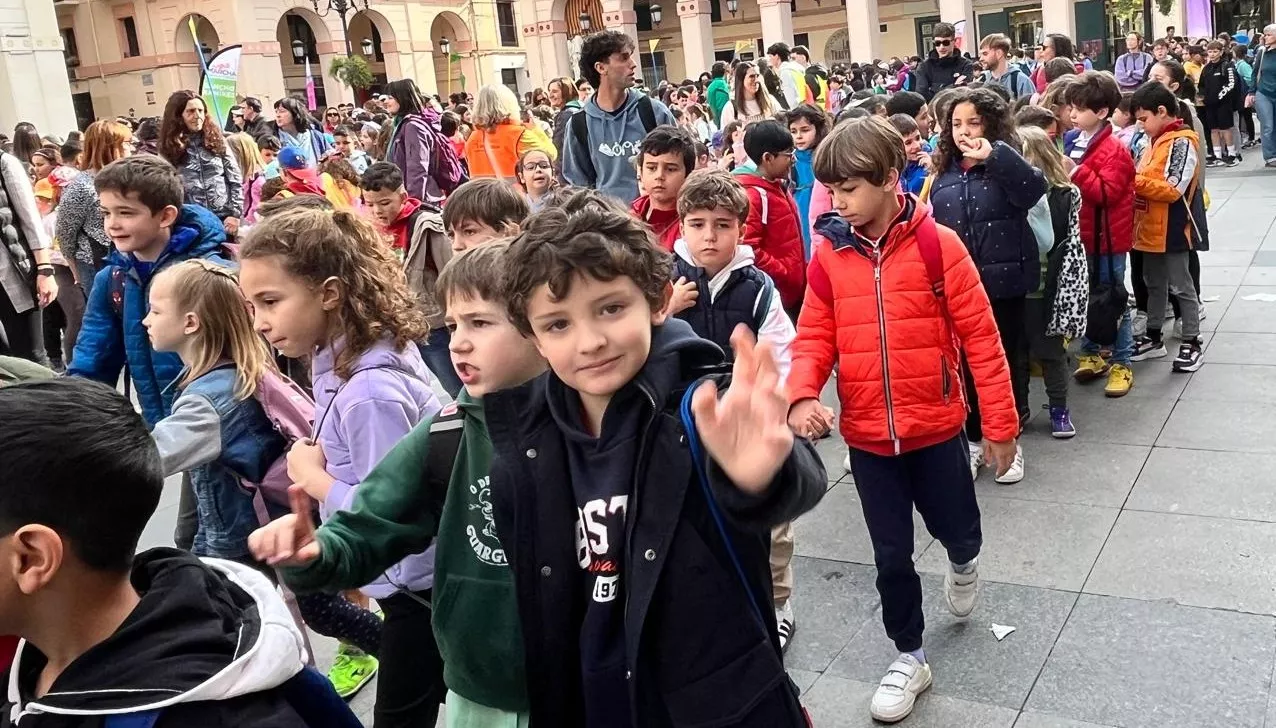 Mini Marcha Aspace en Huesca. Foto Mercedes Manterola