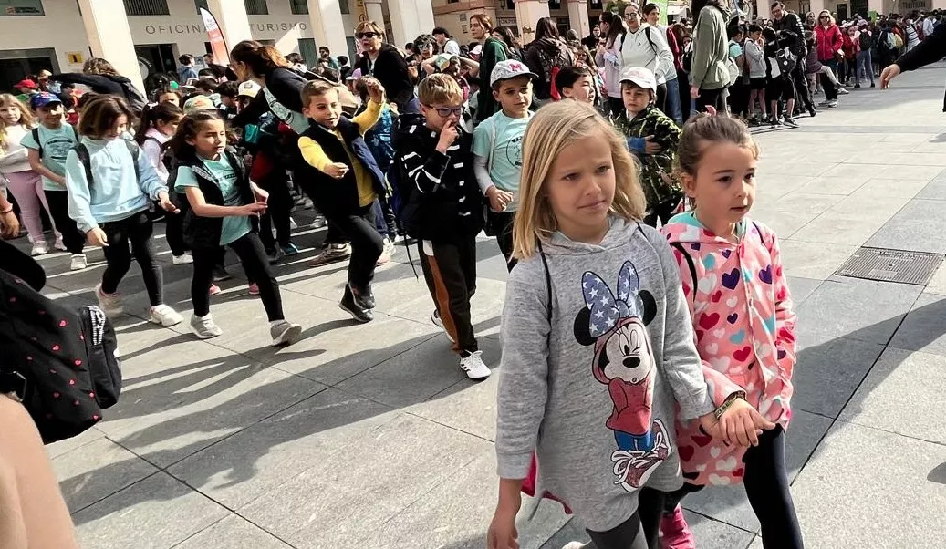 Mini Marcha Aspace en Huesca. Foto Mercedes Manterola