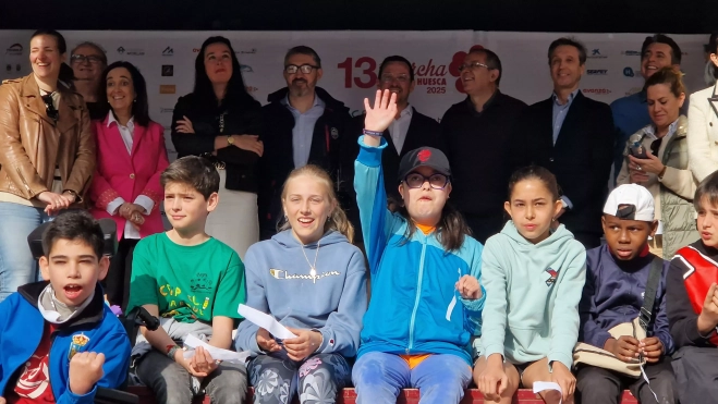 Mini Marcha Aspace Huesca 2025. Foto Myriam Martínez