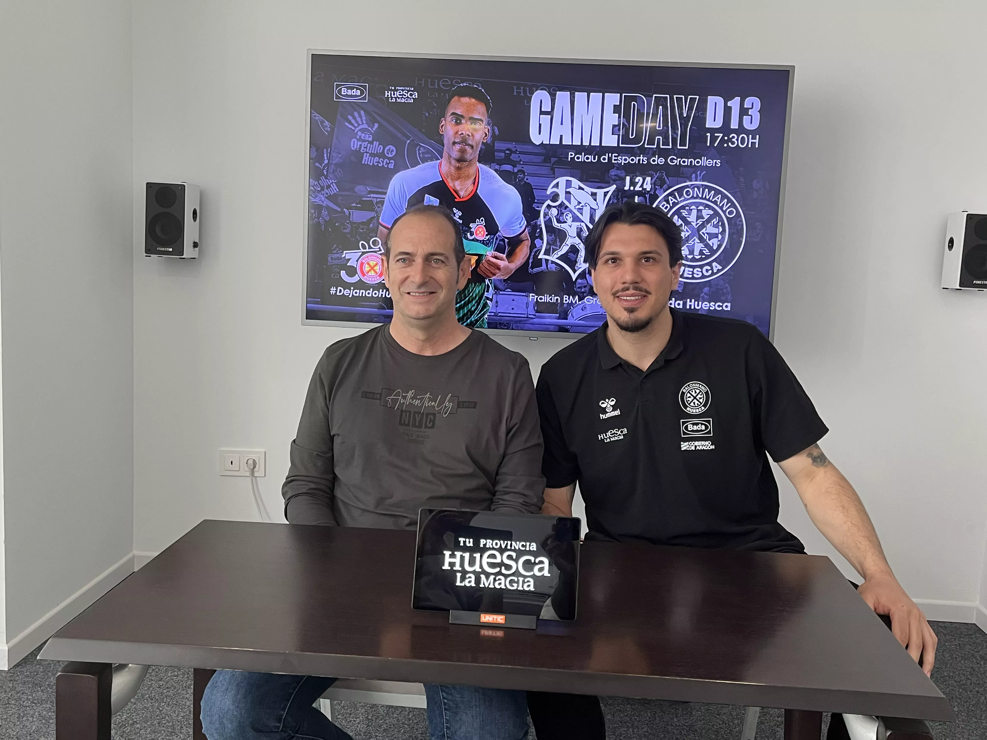 José Nolasco y Fabricio, de Bada Huesca. 