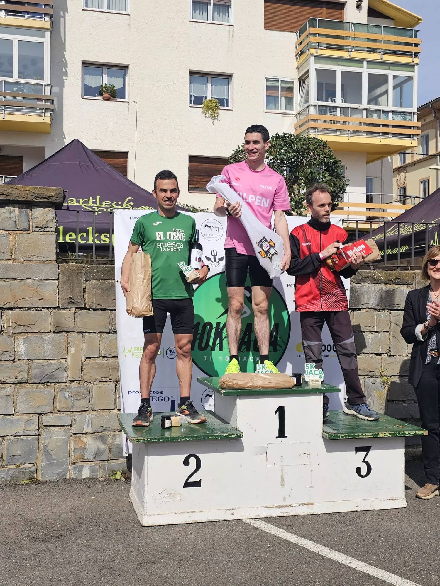 Podio de la 5K masculina