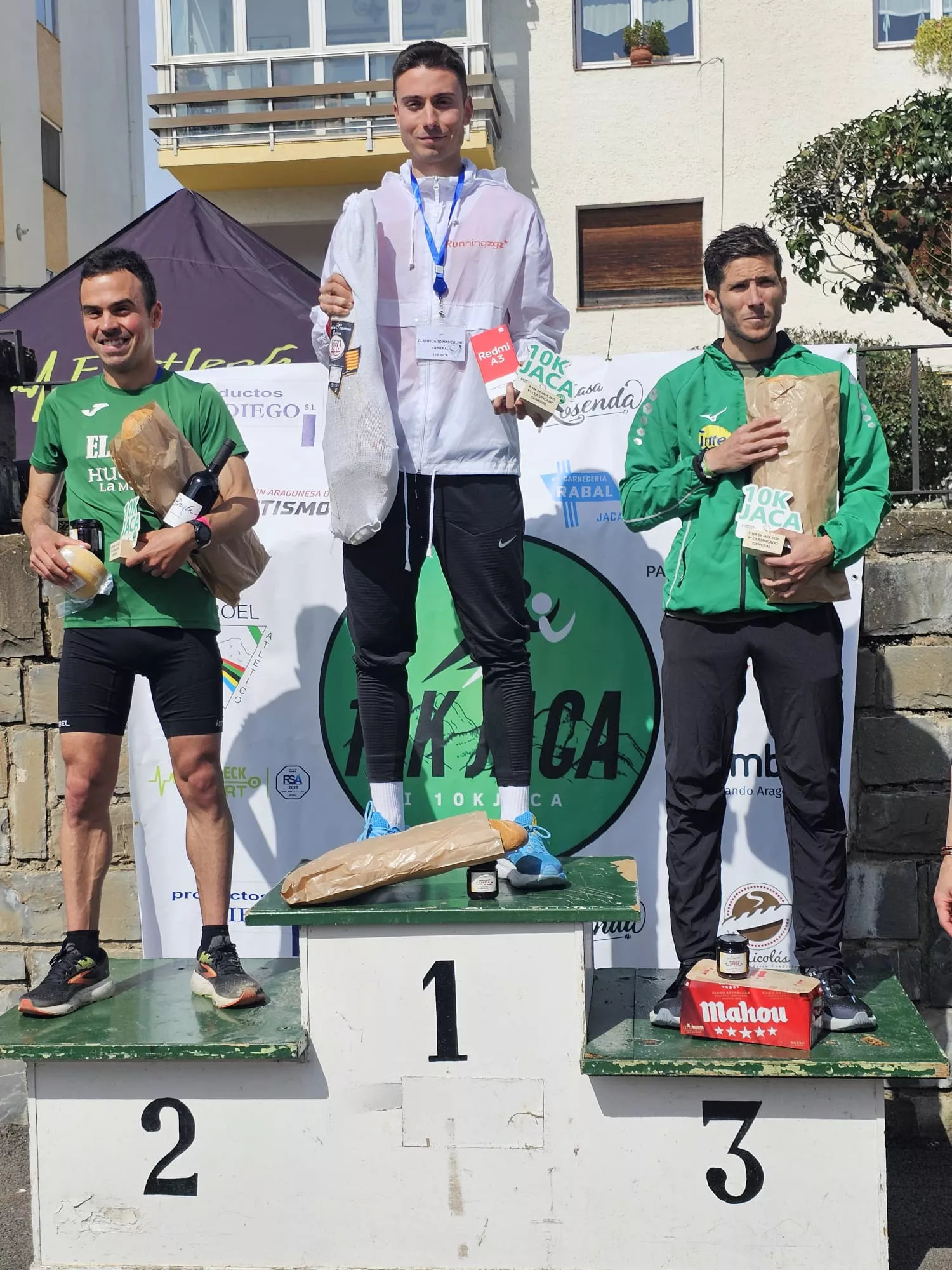 Podio de la 10K masculina