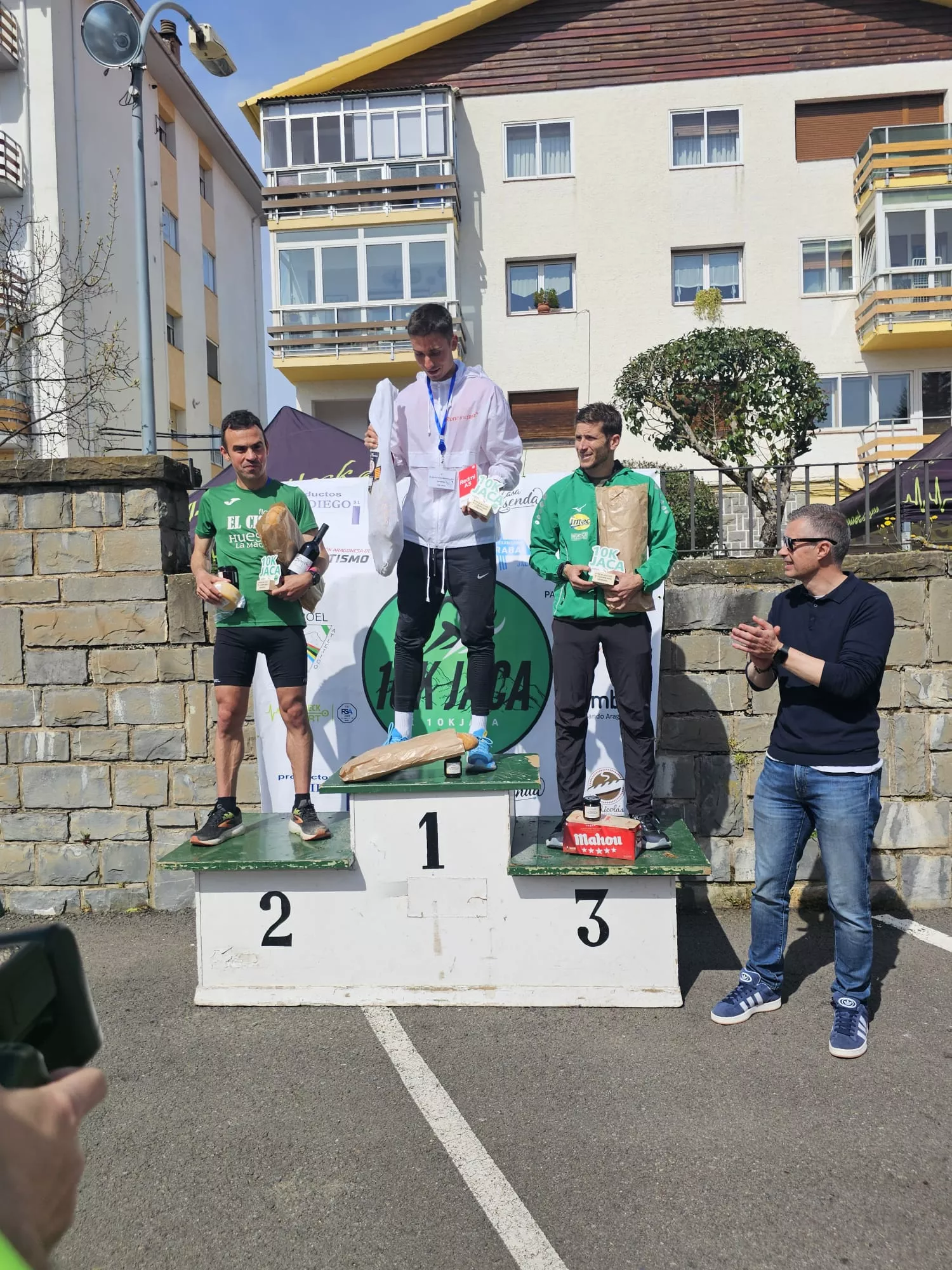 Podio de la 10K masculina