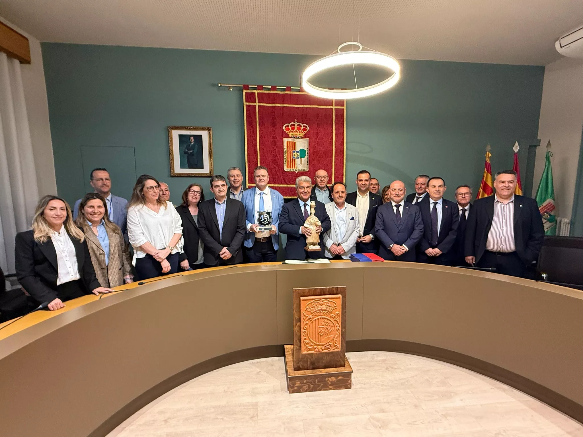 Joan Laporta en Fraga