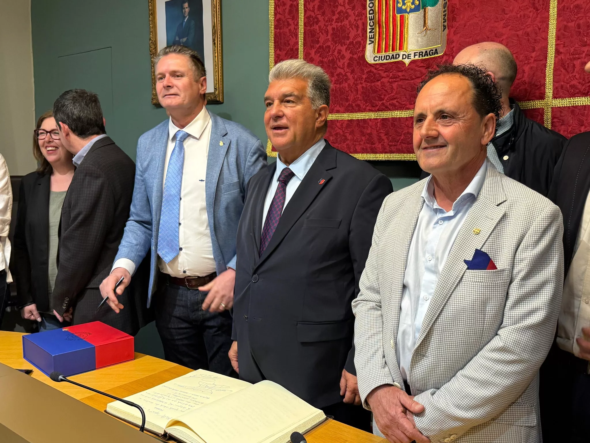 Joan Laporta en Fraga