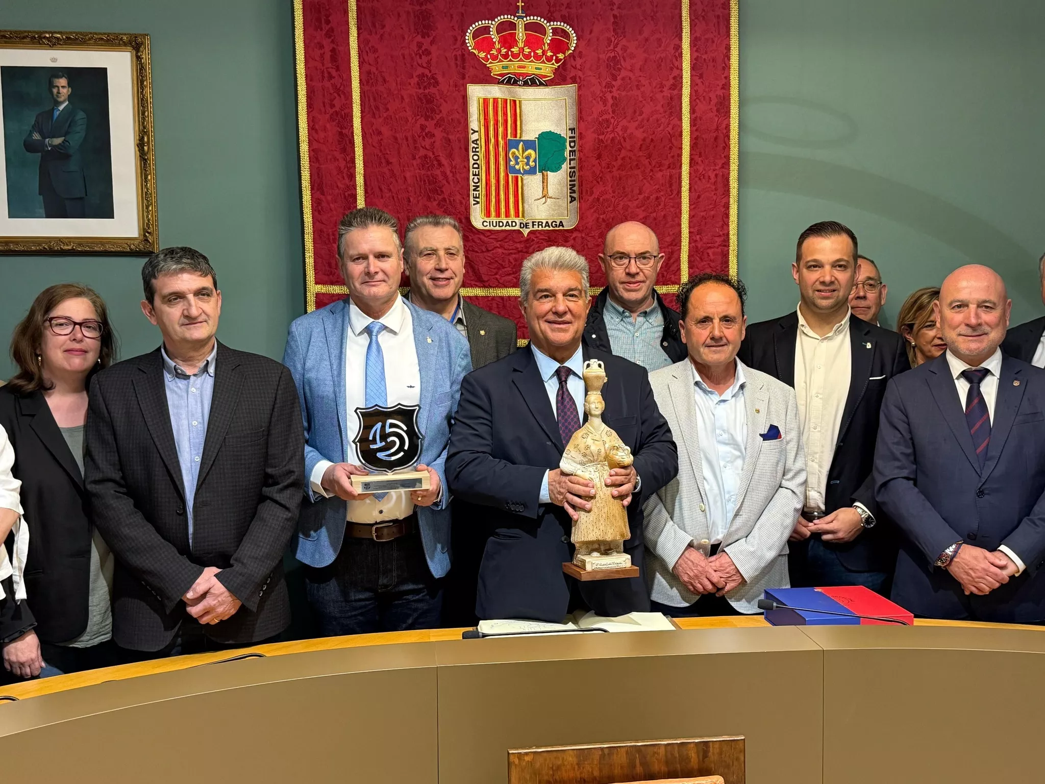 Joan Laporta en Fraga