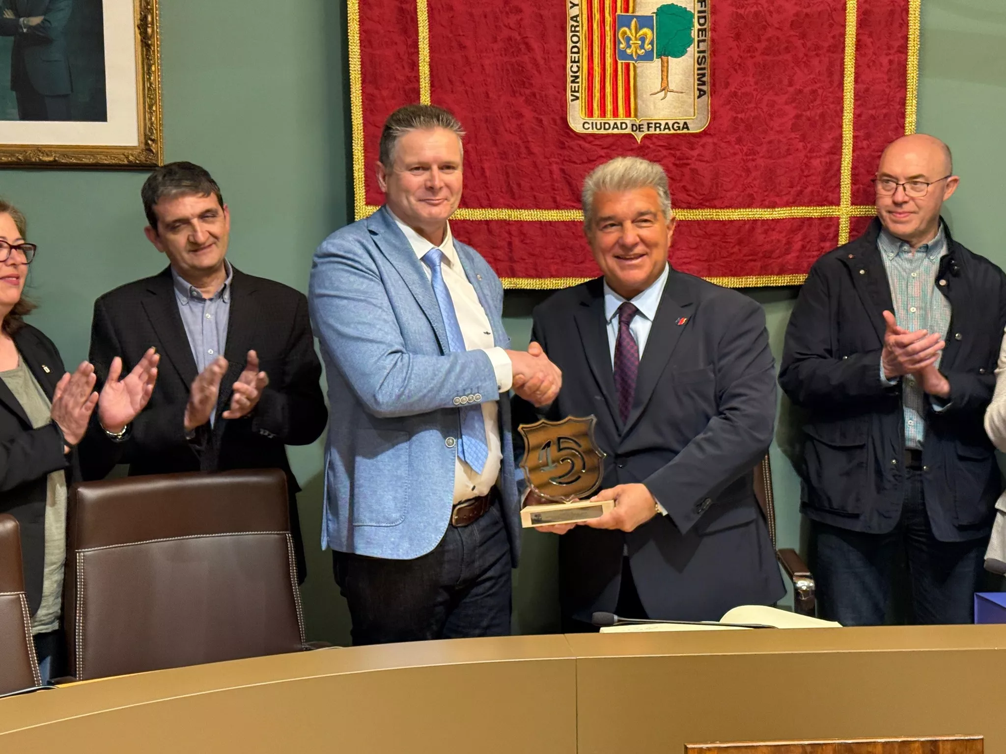 Joan Laporta en Fraga