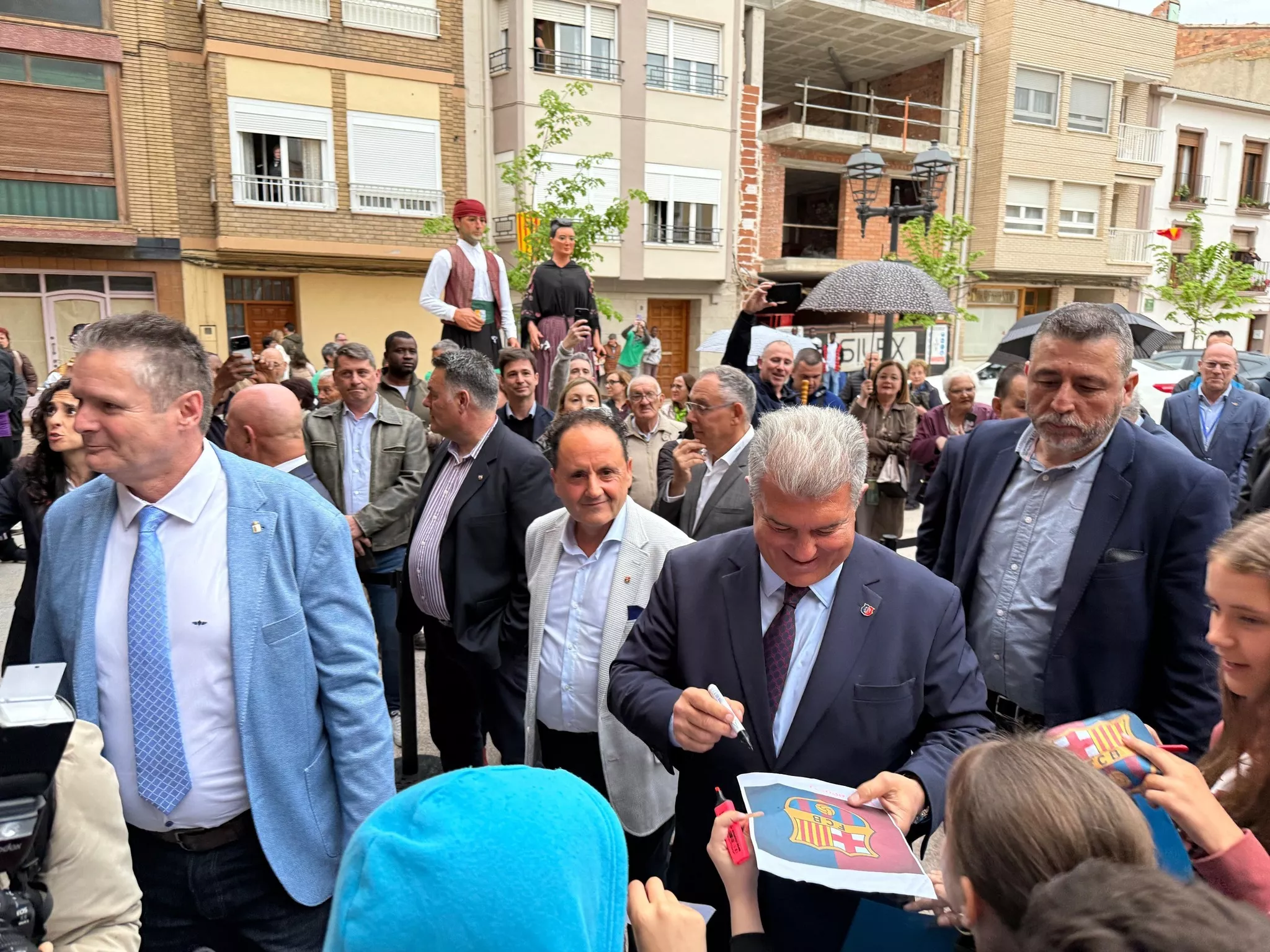 Joan Laporta en Fraga