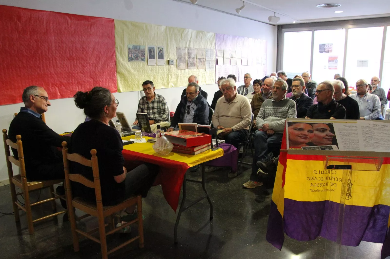 Rafa Saiz en las jornadas culturales del CRMAHU. Foto Carlos Neofato