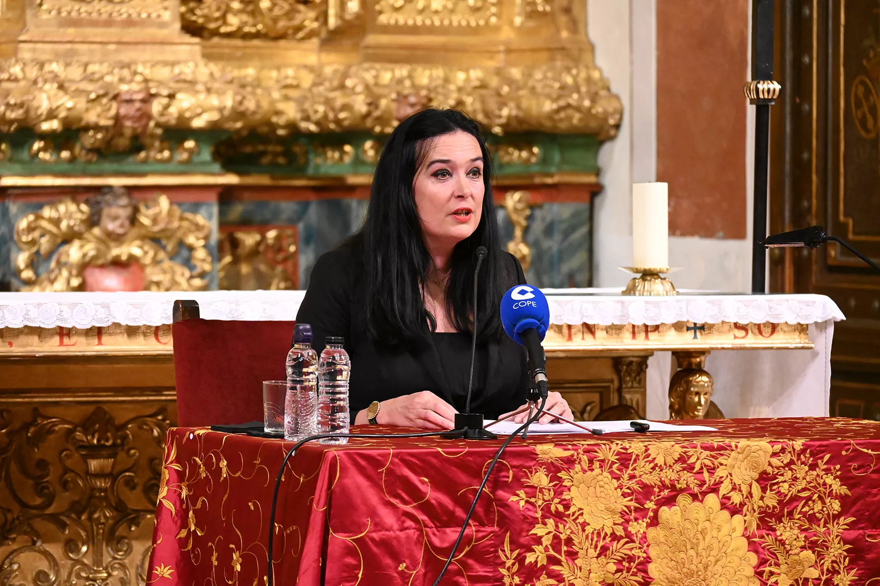 Pregón de la Semana Santa de Huesca por Lorena Orduna. Foto Carlos Jalle