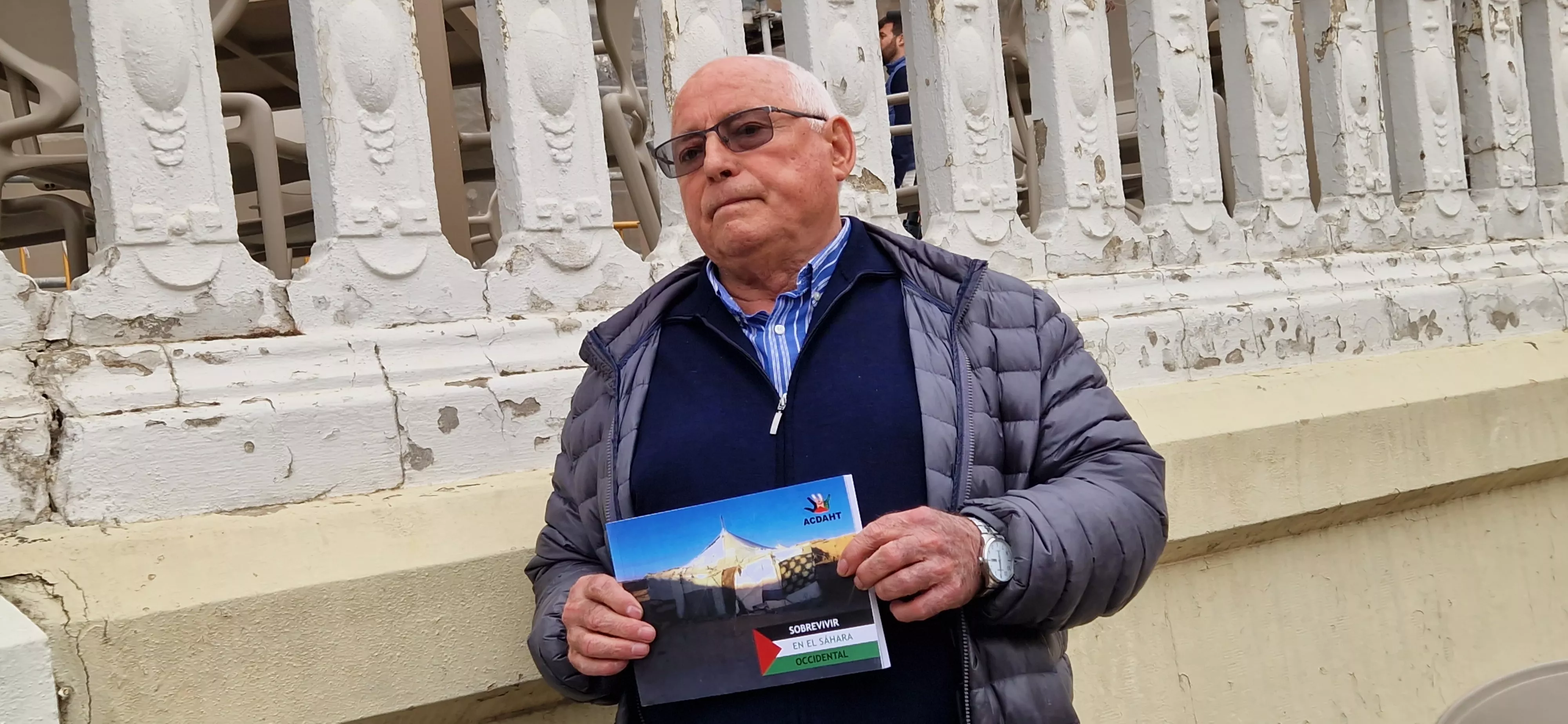 Vicente Ubalde, autor de "Sobrevivir en el Sáhara Occidental". Foto Myriam Martínez