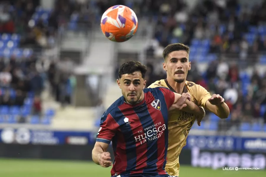 Rubén Pulido, uno de los jugadores del Huesca en forma