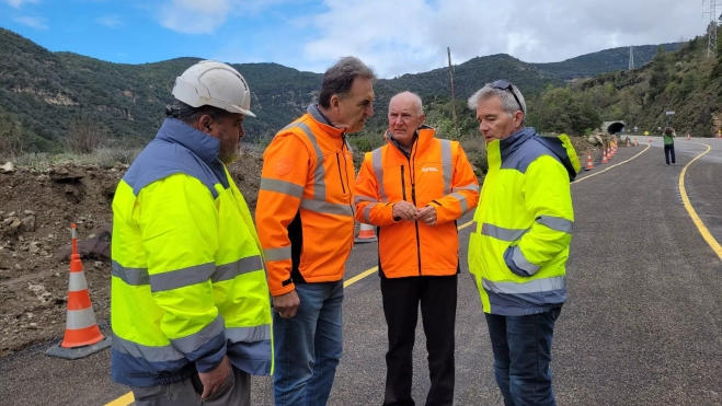 Miguel Ángel Arminio ha supervisado la apertura del paso en la A-139.