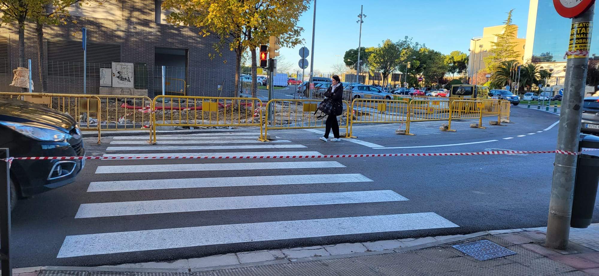 Cruce de Martínez de Velasco con la calle Alcañiz de Huesca