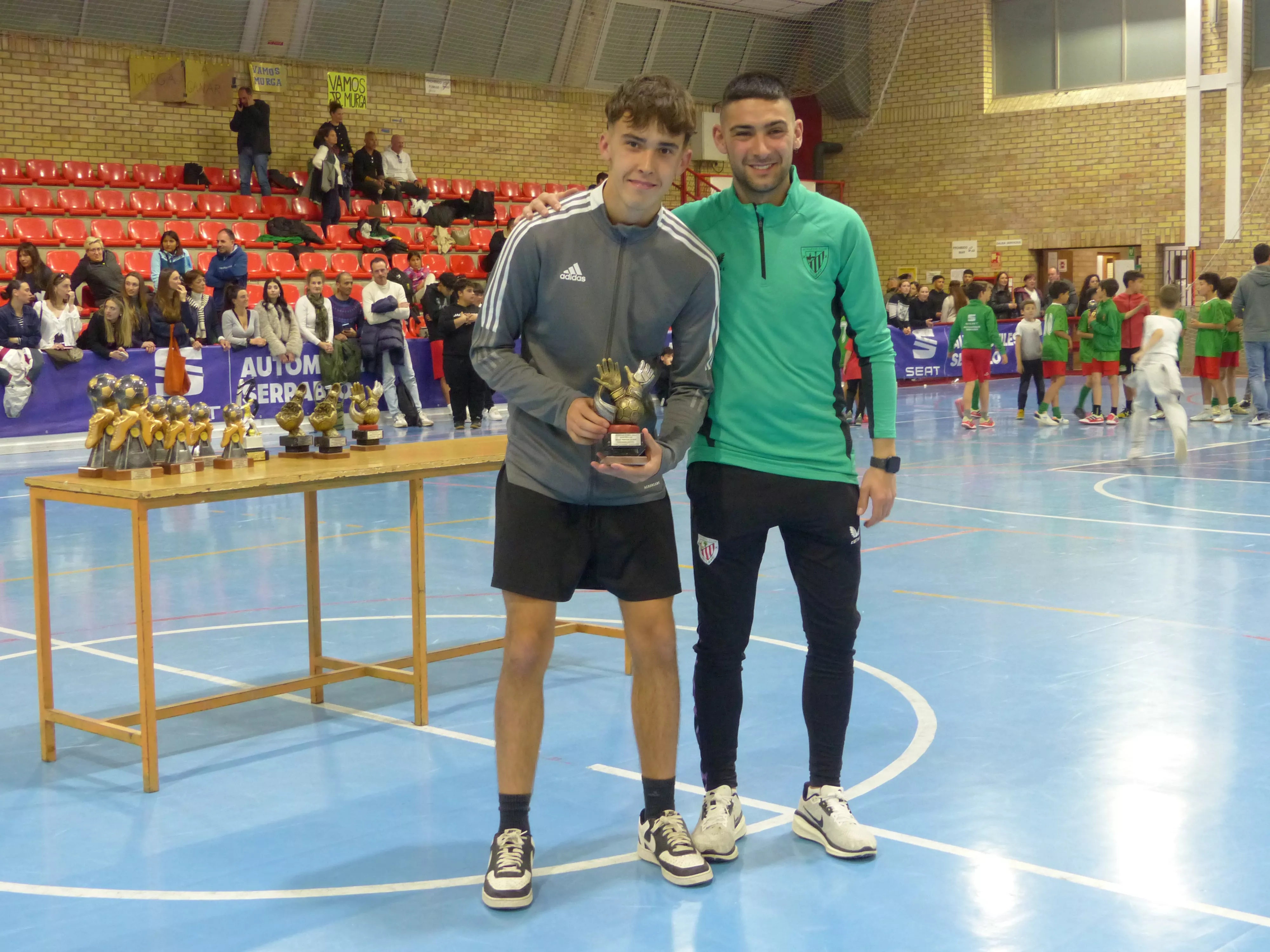 Martín Sanz (Real Huevotes), portero infantil. Foto Andrés Alcaraz
