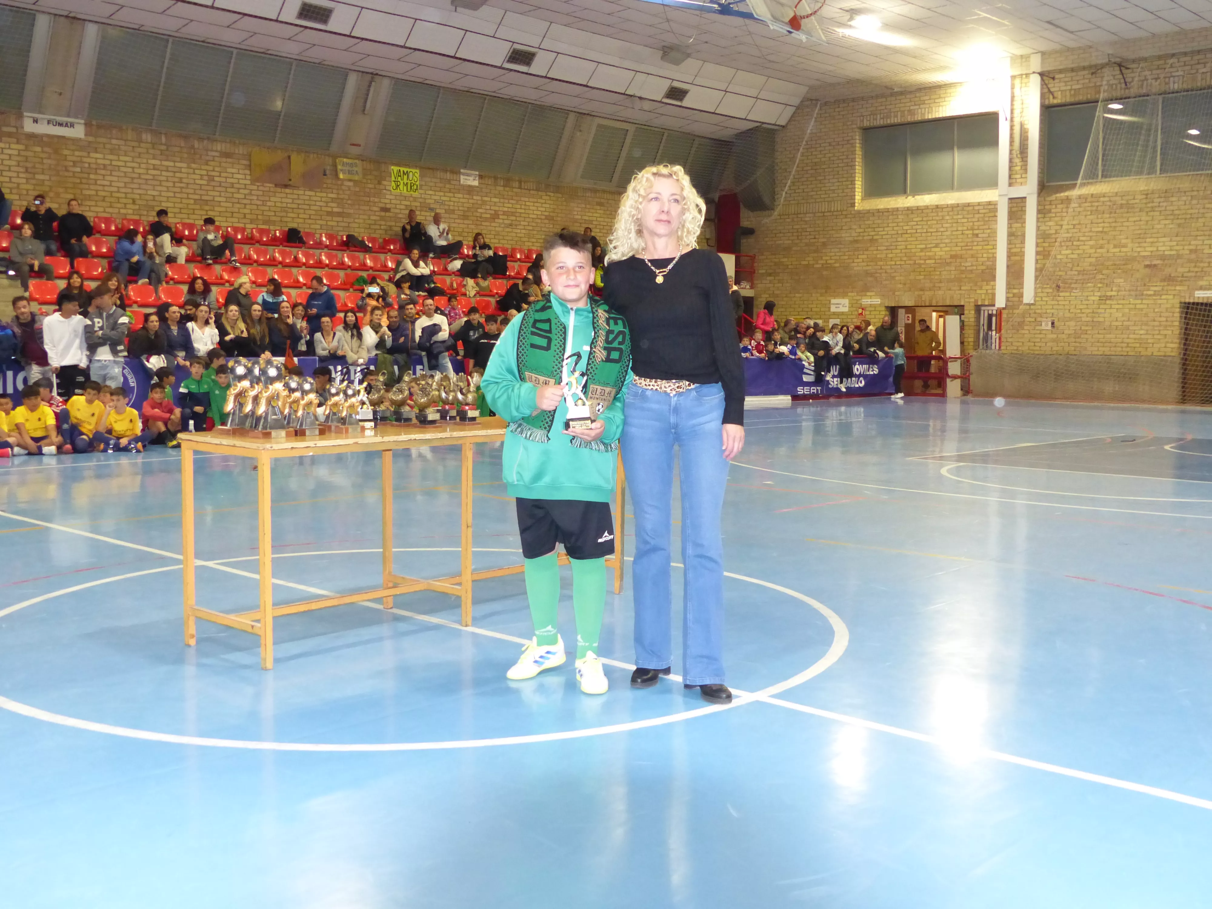 Izan Moliner (Montañesa), goleador alevín Foto Andrés Alcaraz