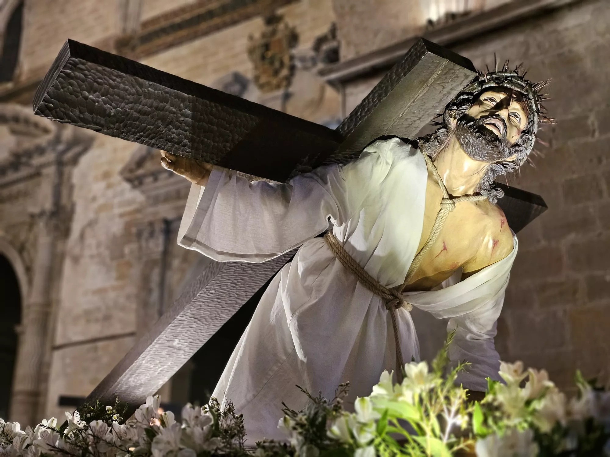 Procesión del Santo Entierro de Barbastro. Foto José Luis Villar. Junta Coordinadora de Cofradías de Barbastro