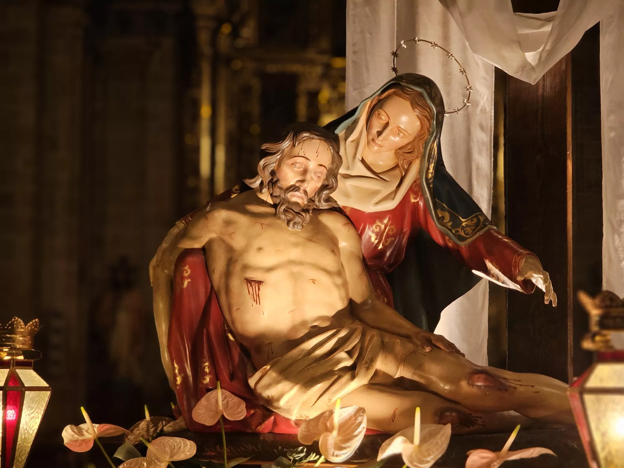Procesión del Santo Entierro de Barbastro. Foto José Luis Villar. Junta Coordinadora de Cofradías de Barbastro