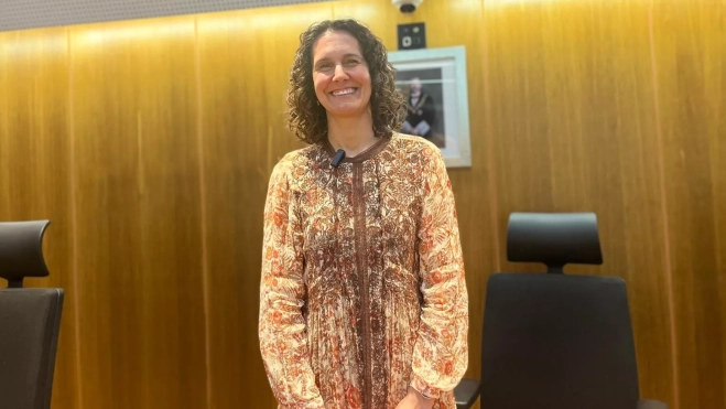 Marina Rodríguez en la sala primera de la Audiencia Provincial. Marina Rodríguez en la sala primera de la Audiencia Provincial.