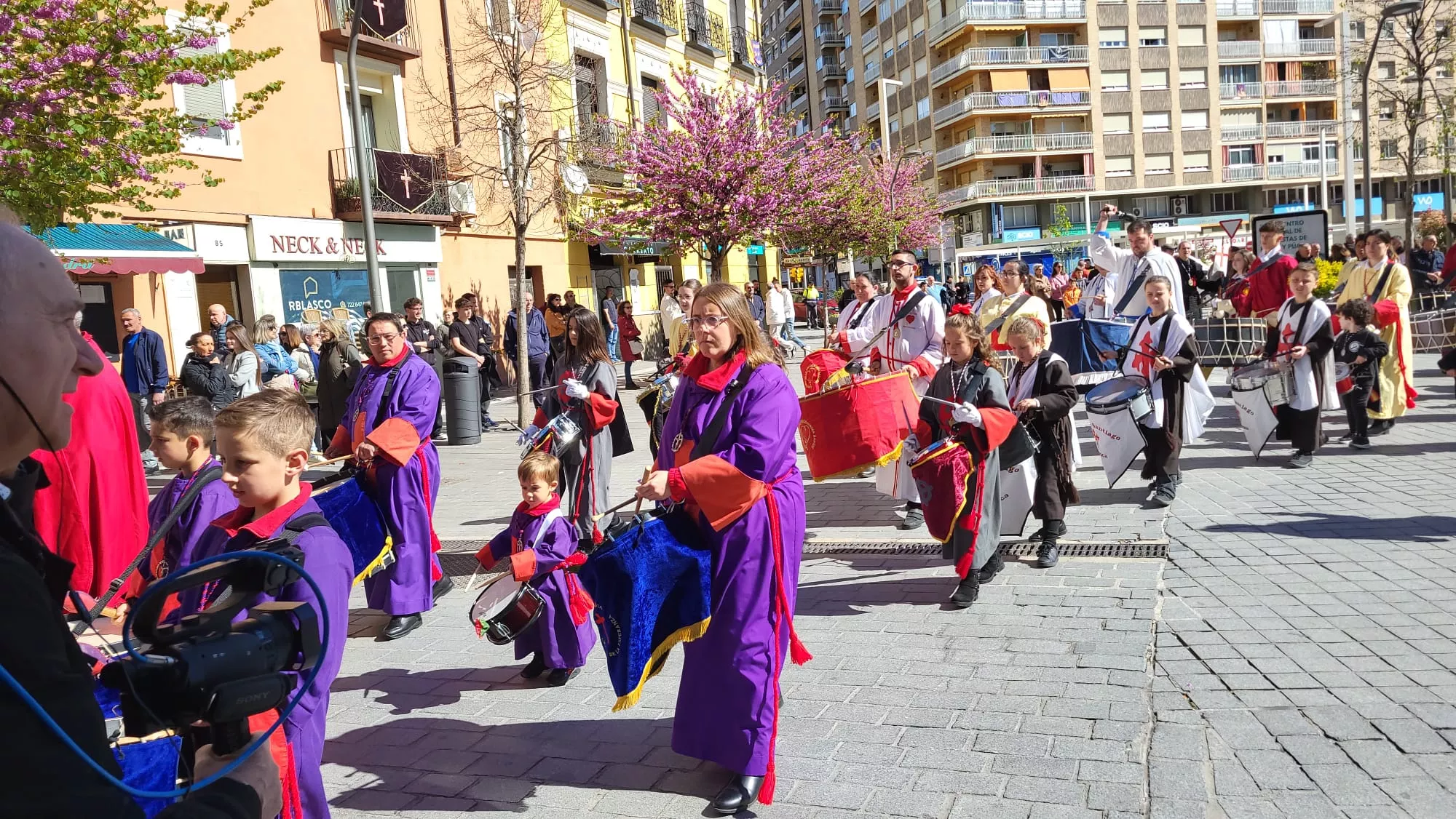Procesión del Resucitado en Huesca. 