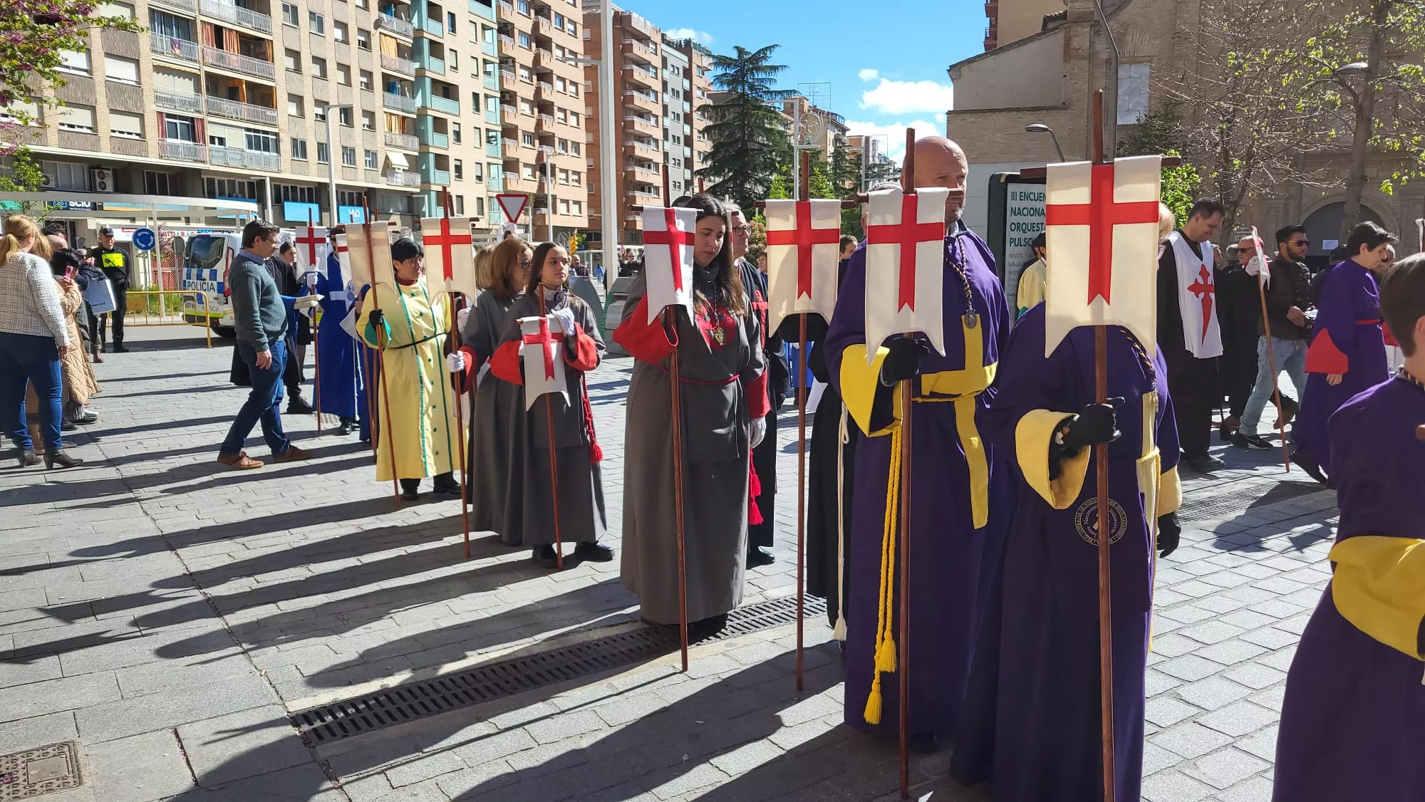 Procesión del Resucitado en Huesca. 