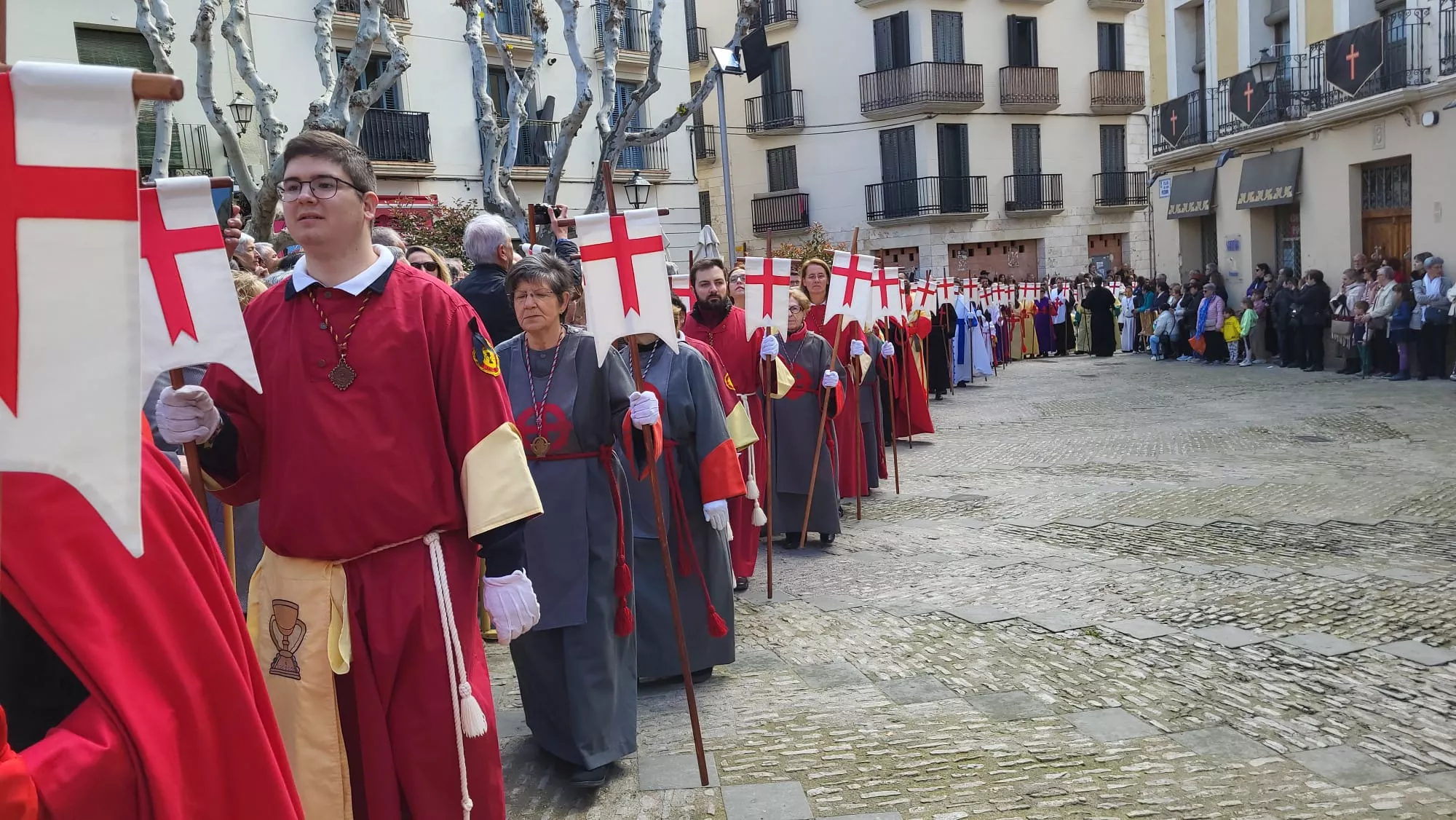 Procesión del Resucitado en Huesca. 
