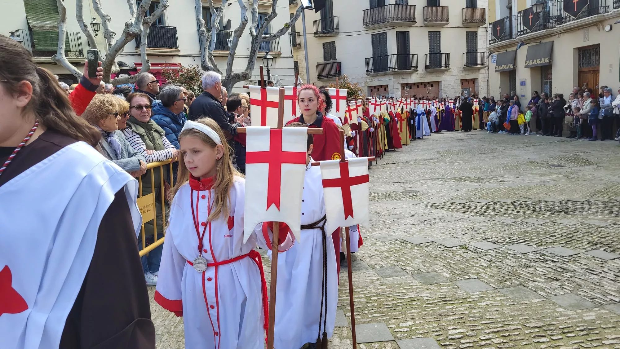 Procesión del Resucitado en Huesca. 