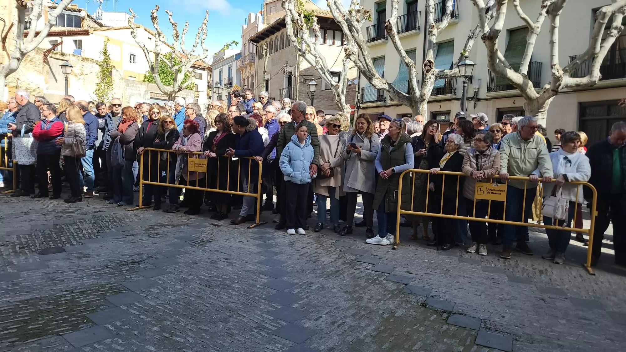 Procesión del Resucitado en Huesca. 