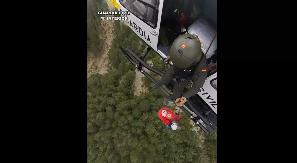 Los Greim de la Guardia Civil en uno de los rescates realizados en Semana Santa.