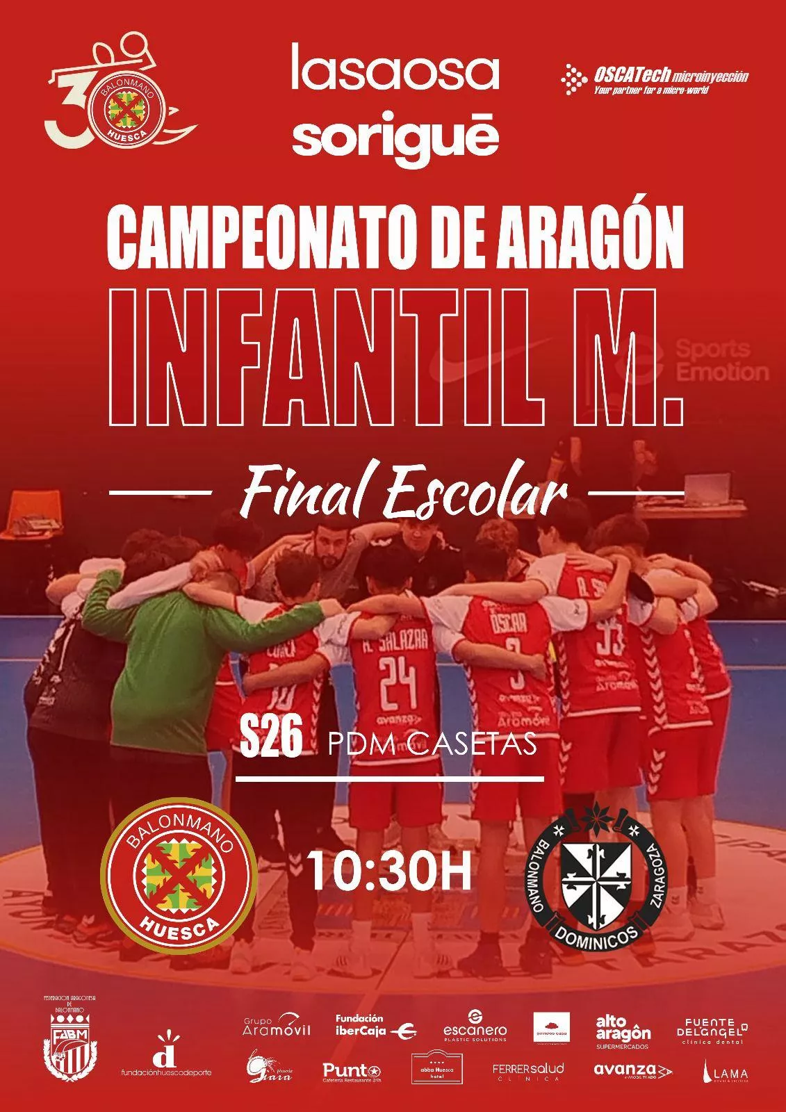 Final del Campeonato Infantil de Balonmano Huesca en Casetas