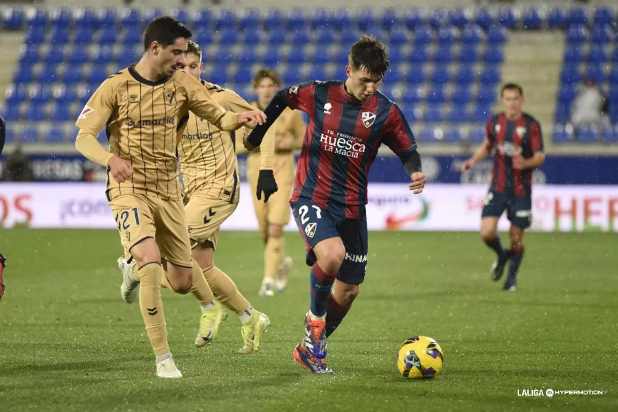 Javi Hernández, en su partido ante el Éibar.