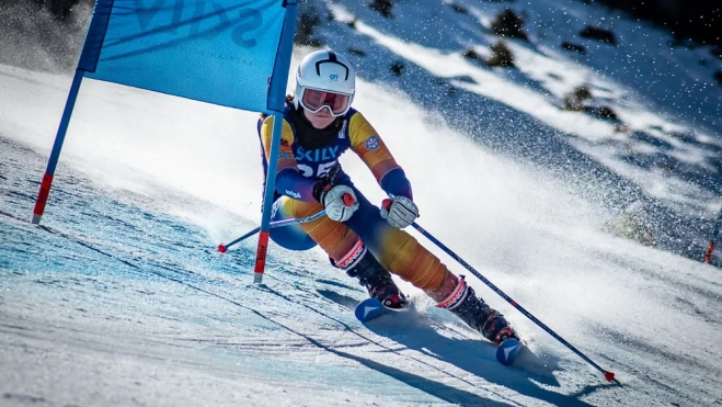 Martina Terrén, en un descenso