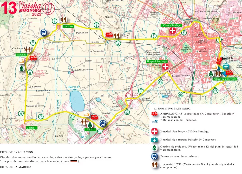 Recorrido de la Marcha Aspace.