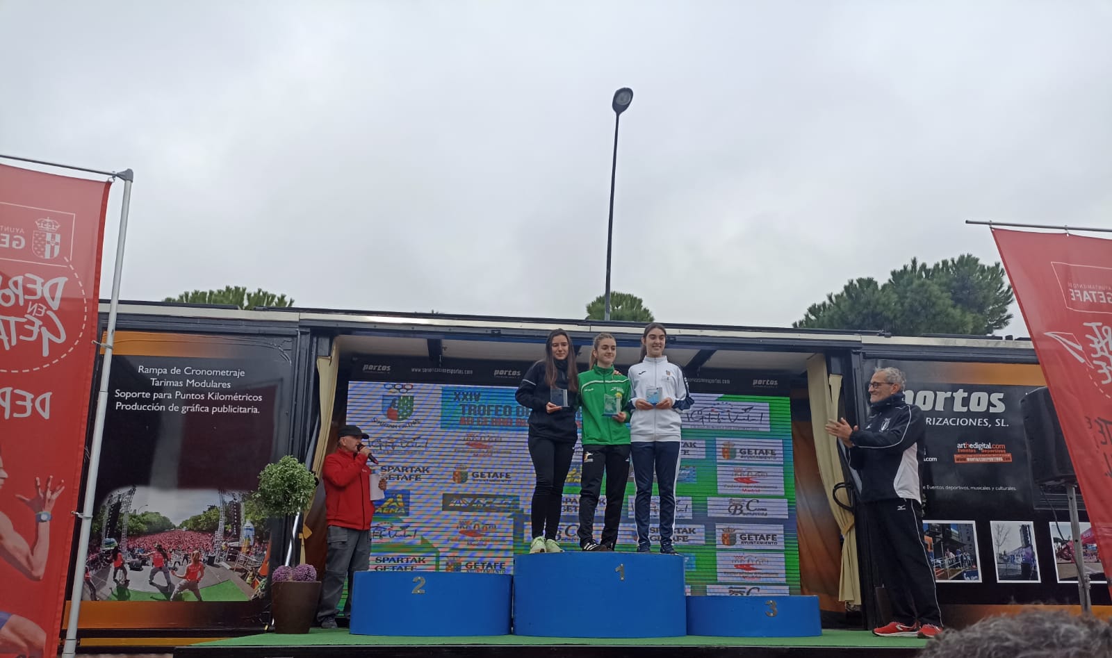 Sara Latorrre, ganadora Sub 16 en la prueba de marcha en Getafe