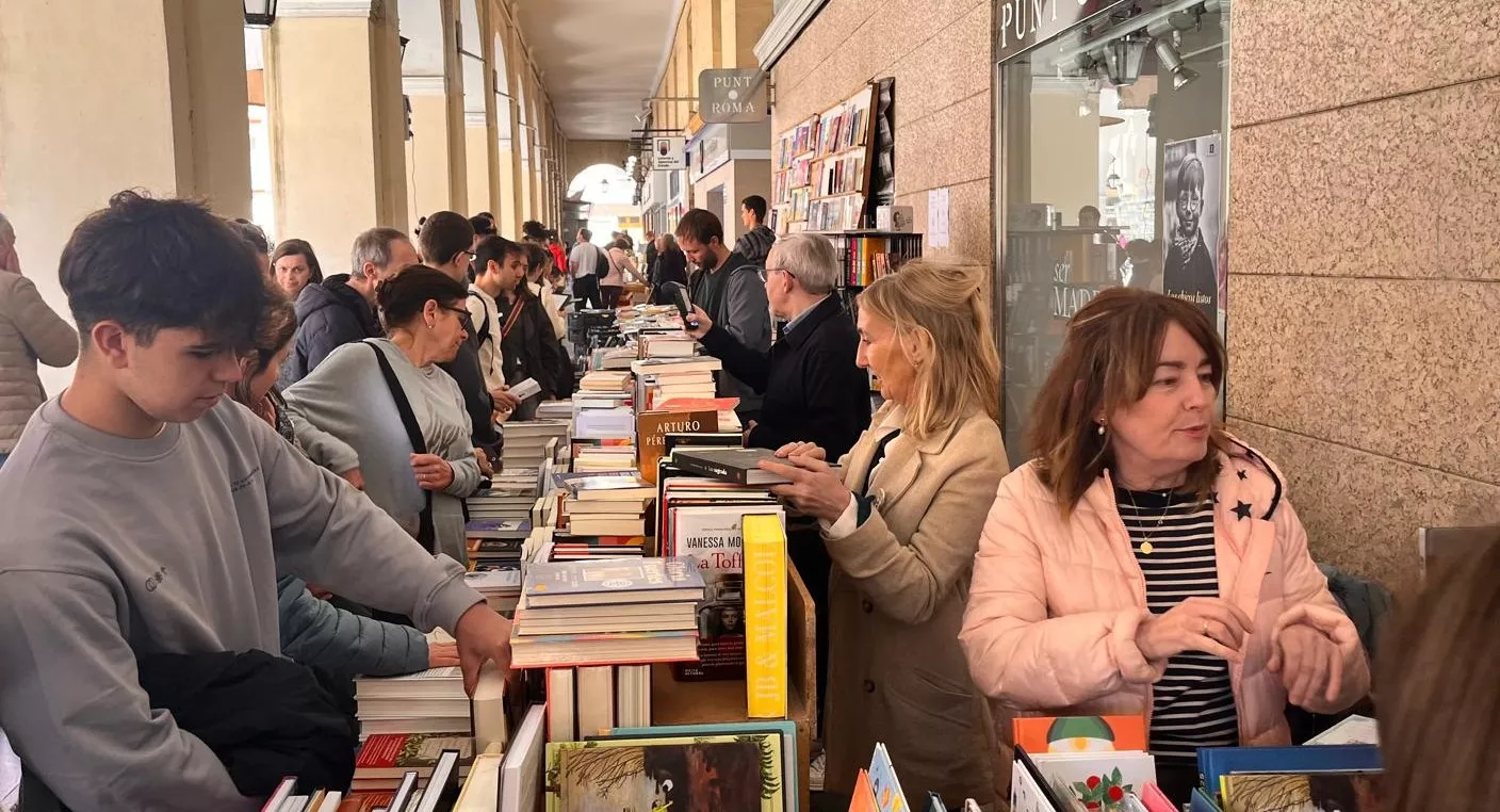 Celebración en Huesca del Día del Libro. Foto Mercedes Manterola