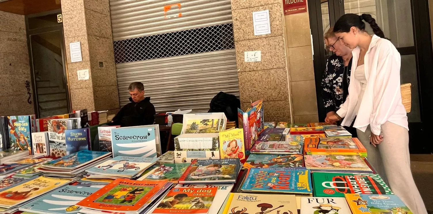 Celebración en Huesca del Día del Libro. Foto Mercedes Manterola