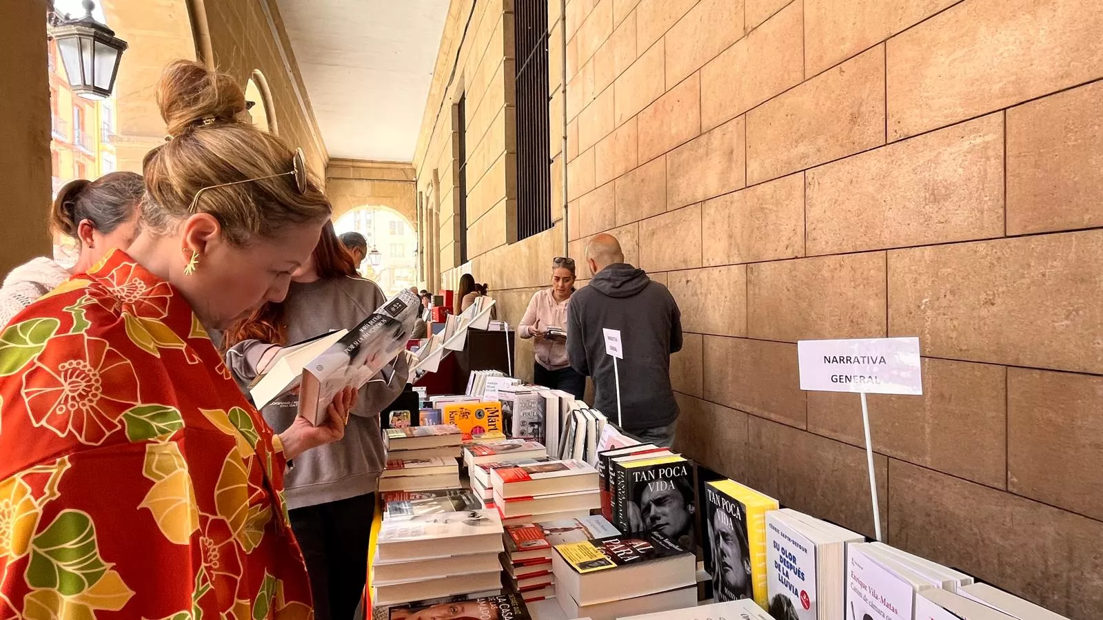 Celebración en Huesca del Día del Libro. Foto Mercedes Manterola