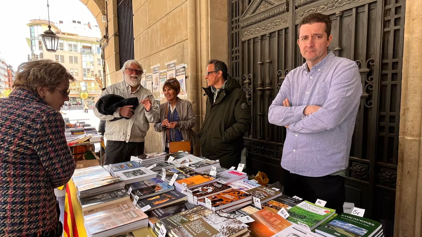 Celebración en Huesca del Día del Libro. Foto Mercedes Manterola