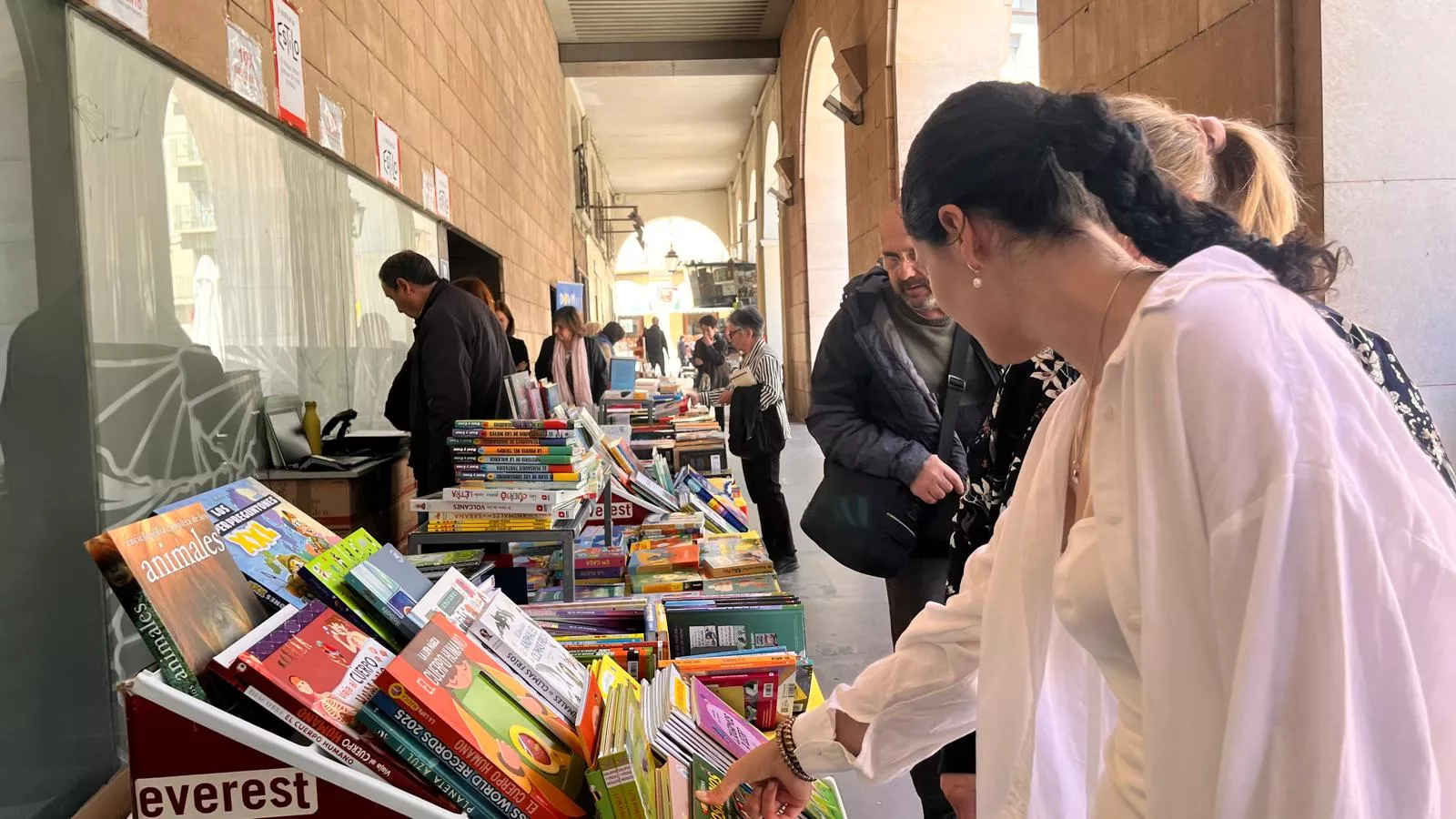 Celebración en Huesca del Día del Libro. Foto Mercedes Manterola