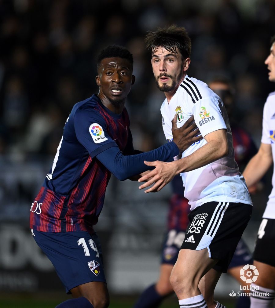 Imágenes del partido Burgos Huesca. Foto La Liga 