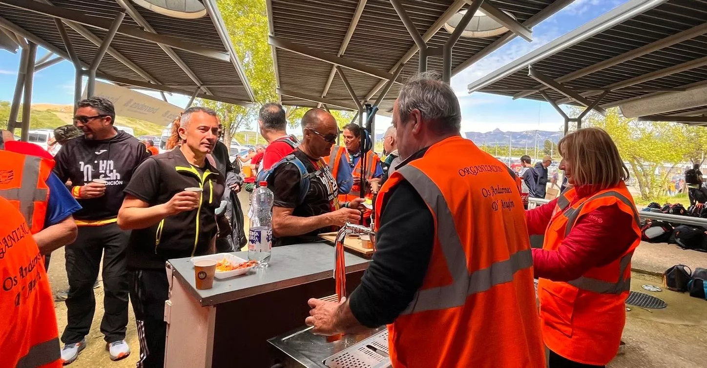 24 edición de la Jorgeada que ha unido Zaragoza y Huesca. Foto Mercedes Manterola