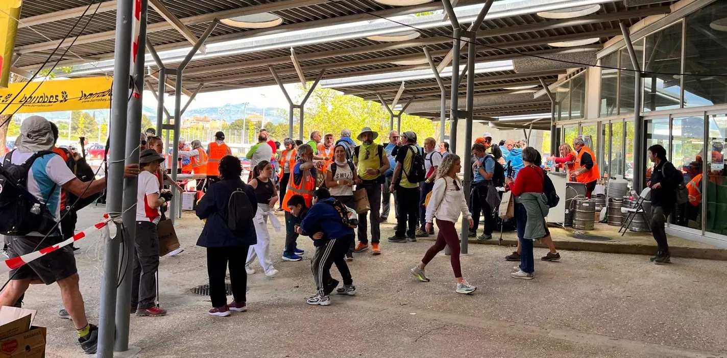 24 edición de la Jorgeada que ha unido Zaragoza y Huesca. Foto Mercedes Manterola