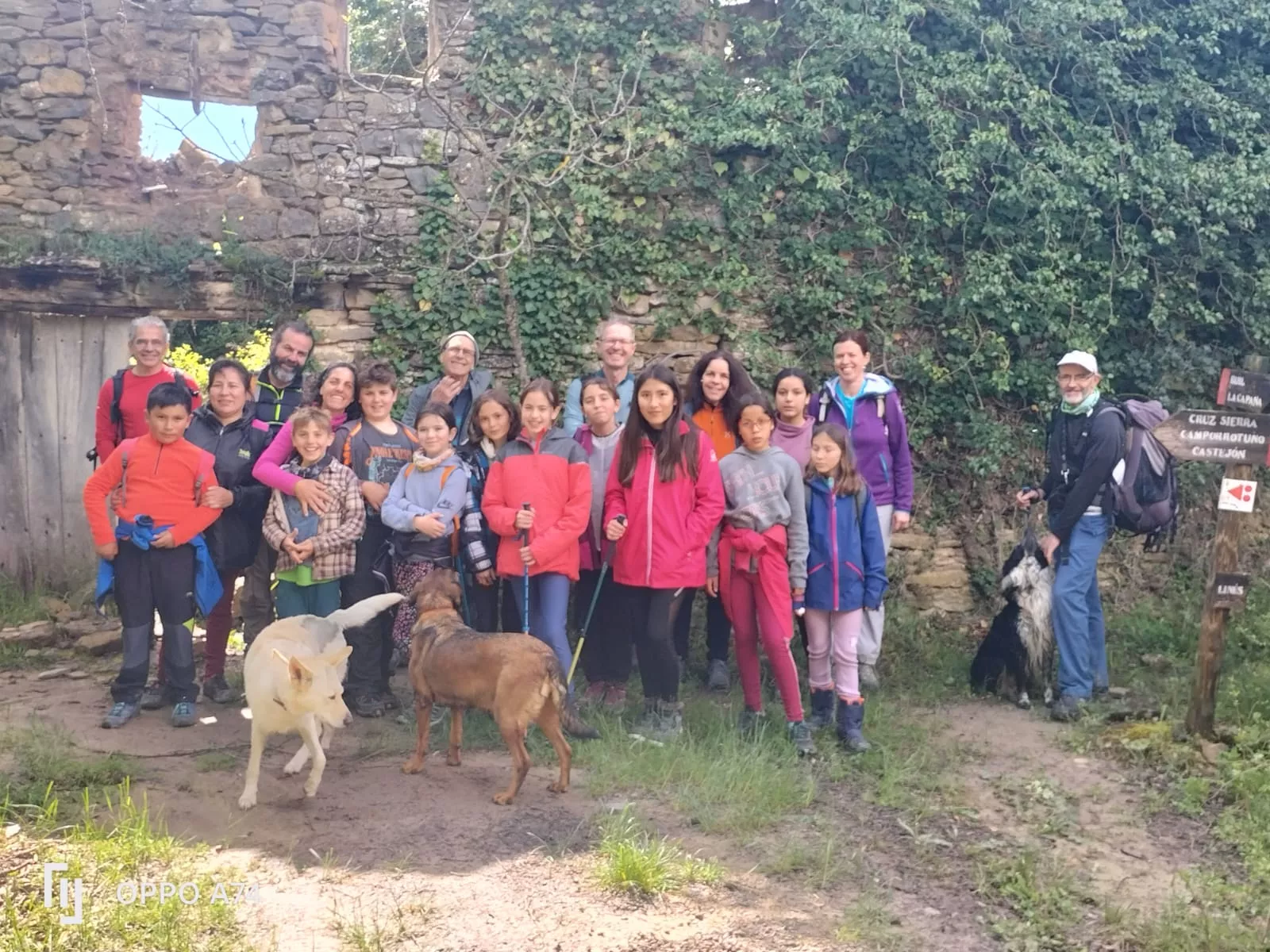 El grupo durante la excursión