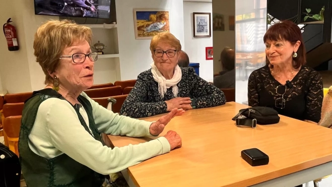 Socias del Hogar de Personas Mayores del IASS de Huesca.