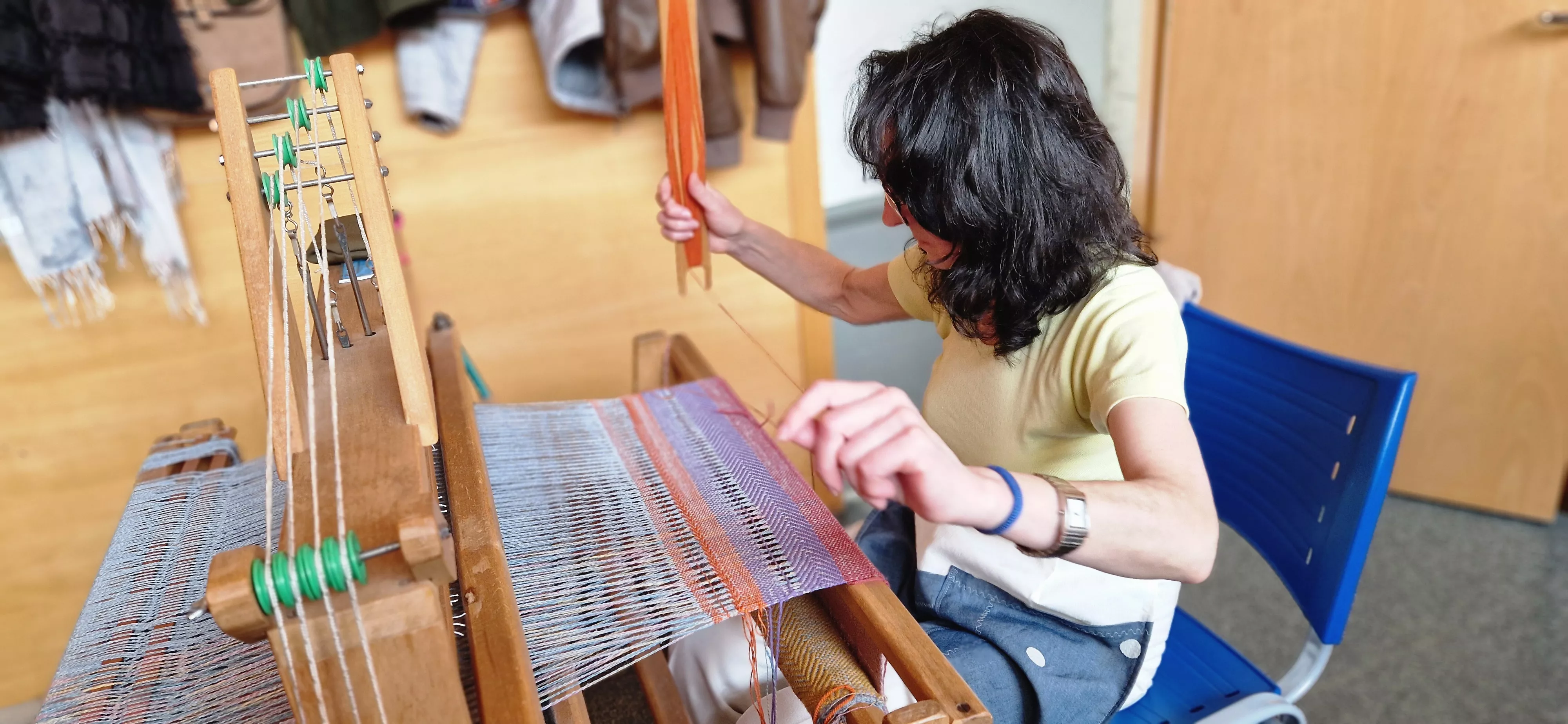  Aula de Tapices de Arcadia en el Centro Cívico. Foto Myriam Martínez