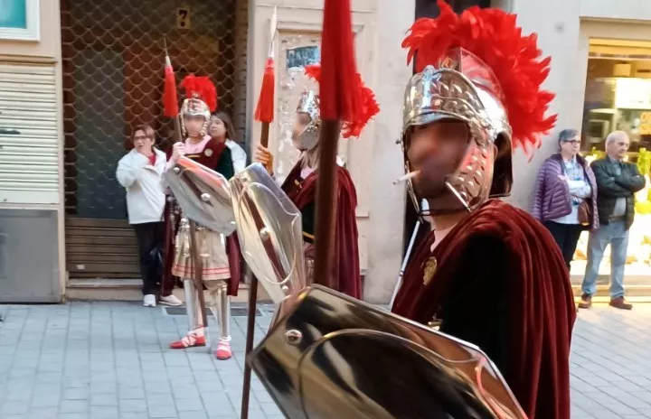 El romano fumador, en el Coso Alto El romano fumador, en el Coso Alto