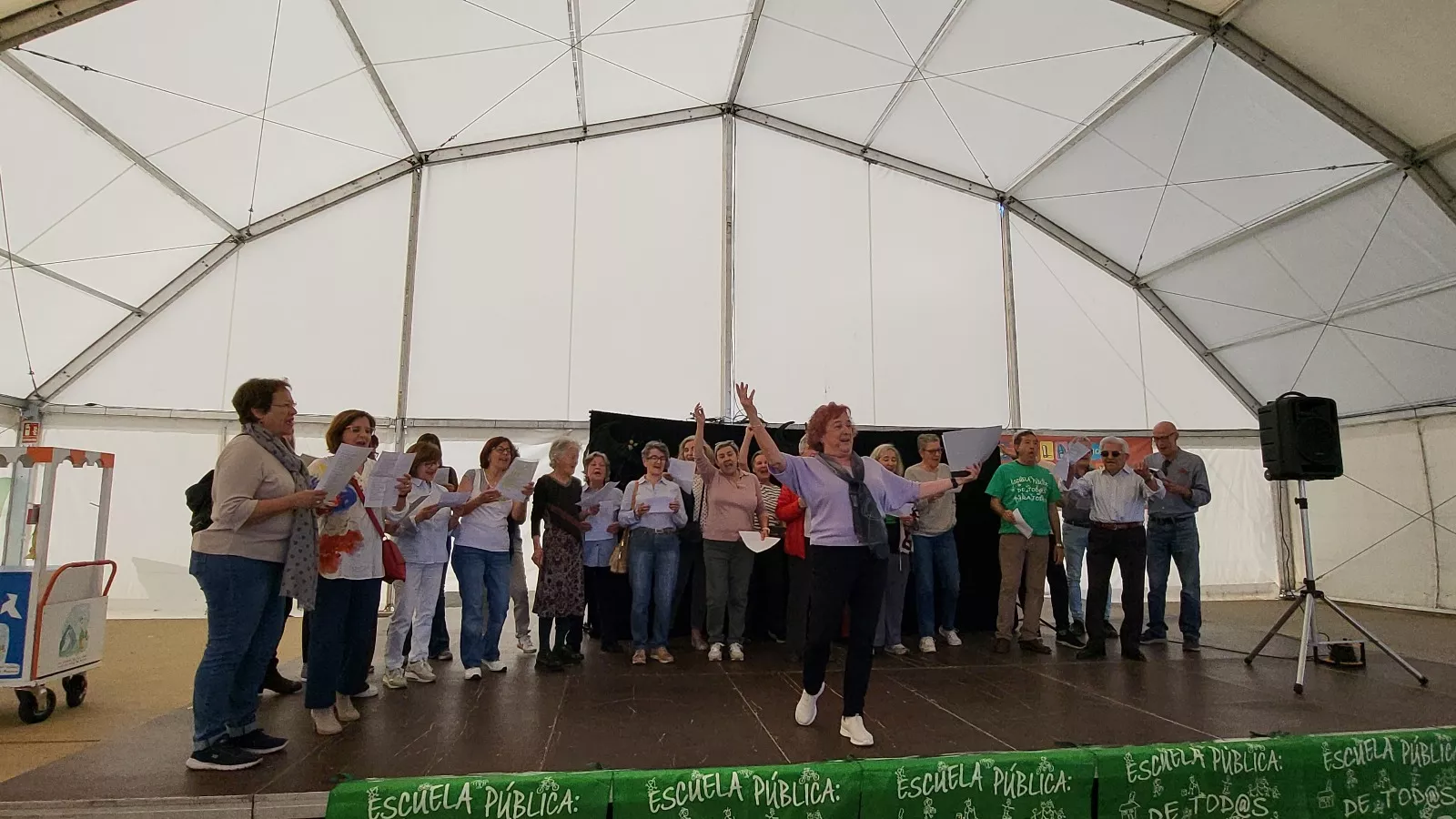  Fiesta de Primavera de la Plataforma por la Escuela Pública de Huesca. Foto Mercedes Manterola