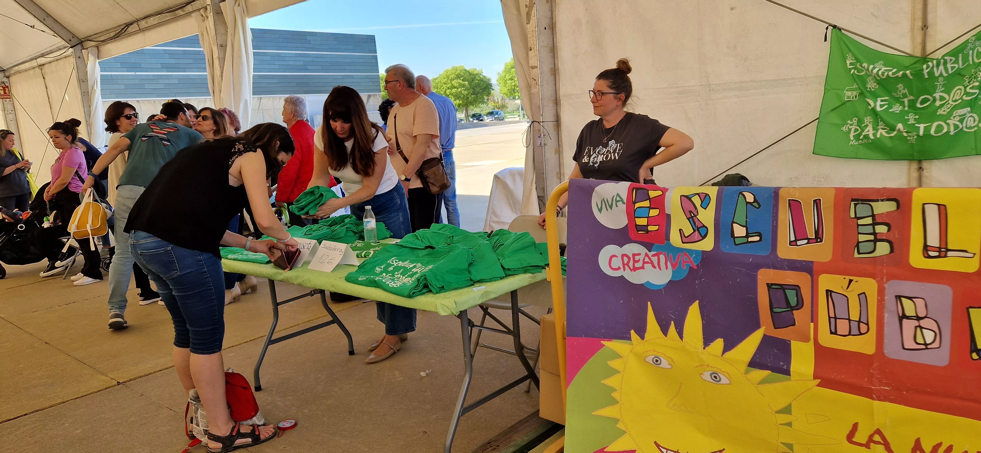  Fiesta de Primavera de la Plataforma por la Escuela Pública de Huesca. Foto Myriam Martínez