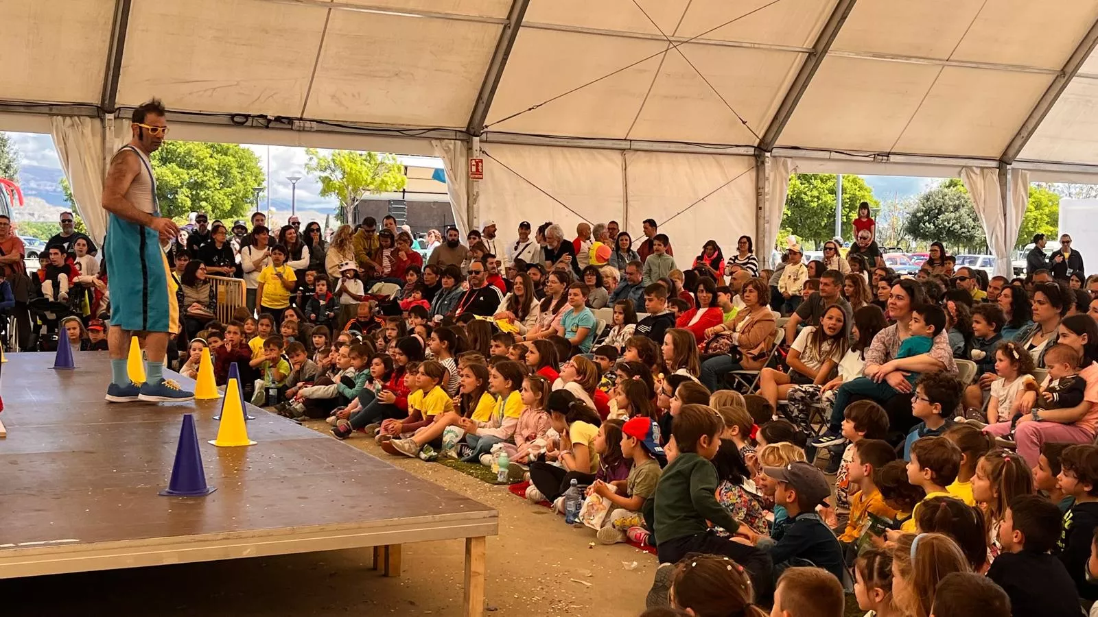 Román La Raspa en la Pre-Marcha Aspace. Foto Mercedes Manterola